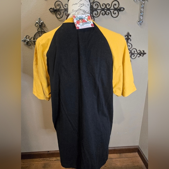 RODEO QUINCY Black Graphic Tee with Yellow Accents "Bronco Billy" - Picture 5 of 7